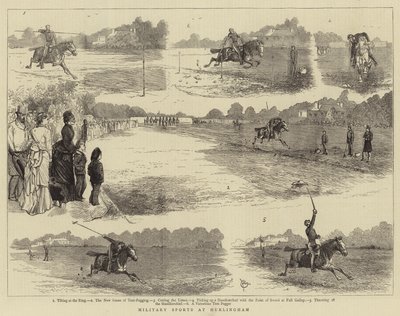 Deportes Militares en Hurlingham de Alfred Chantrey Corbould