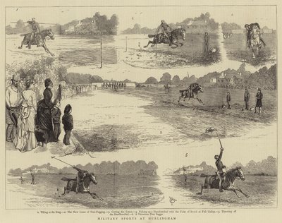 Deportes militares en Hurlingham de Alfred Chantrey Corbould