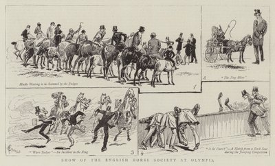 Exposición de la Sociedad Inglesa de Caballos en Olympia de Alfred Chantrey Corbould