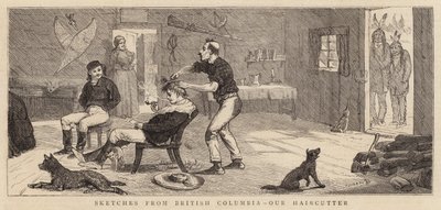 Bocetos de Columbia Británica, nuestro Peluquero de Alfred Chantrey Corbould