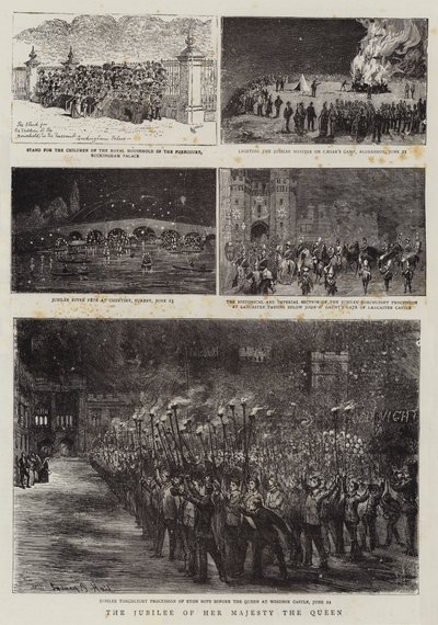 El jubileo de Su Majestad la Reina de Alfred Chantrey Corbould
