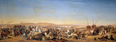 Conquista de Argelia (1830-1847): Captura de la Smalah de Abd el Kader por el Duque de Aumale en Taguin de Alfred Charles Ferdinand Decaen