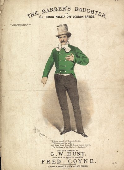 La hija del barbero, o me arrojaré del Puente de Londres de Alfred Concanen