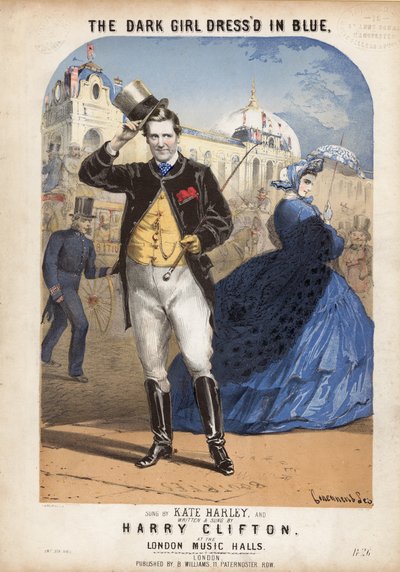 La Chica Oscura Vestida de Azul de Alfred Concanen