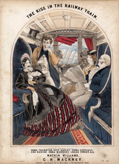 El beso en el tren de Alfred Concanen