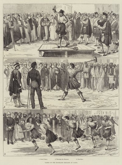 Juegos de la Brigada de las Tierras Altas en El Cairo de Alfred Courbould
