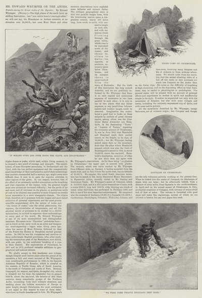 El Sr. Edward Whymper en los Andes de Alfred Courbould