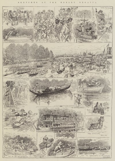 Bocetos en la Regata de Henley de Alfred Courbould