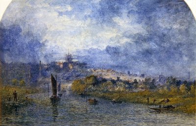 Atardecer sobre Norwich de Alfred Dawson