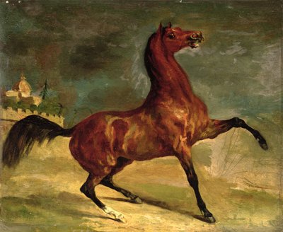 Un Caballo en un Paisaje de Alfred Dedreux