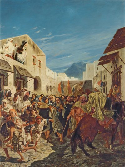 Músicos judíos en las calles de Tetuán de Alfred Dehodencq