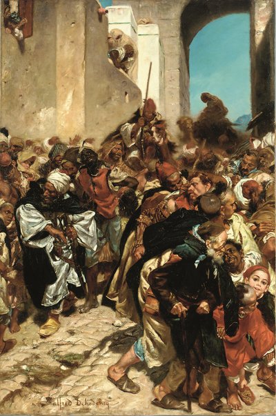 Prisioneros marroquíes (óleo sobre lienzo) de Alfred Dehodencq