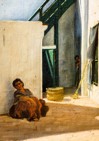 Patio de una casa marroquí de Alfred Dehodencq