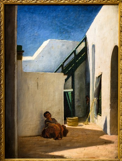 Patio de una casa marroquí de Alfred Dehodencq