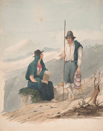 Hombre y mujer de Chasna-Tenerife de Alfred Diston