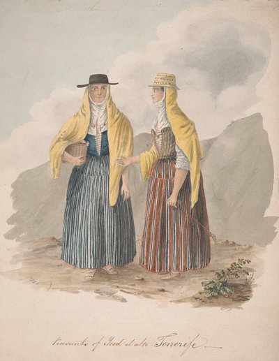 Campesinos de Ycod el alto, Tenerife de Alfred Diston