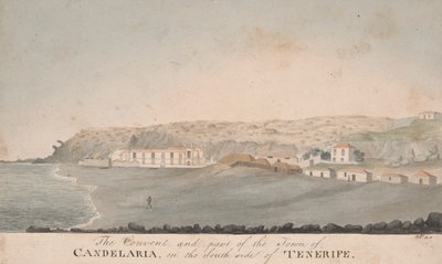 El Convento y parte de la Villa de Candelaria, en el sur de Tenerife de Alfred Diston