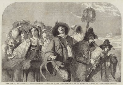 El último día de la cosecha, la Campiña Romana de Alfred Downing Fripp