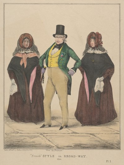 Viva Francia, Estilo Francés en Broadway, 1840 de Alfred E. Baker