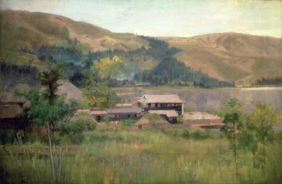 Lago Biwa, c.1889 de Alfred East