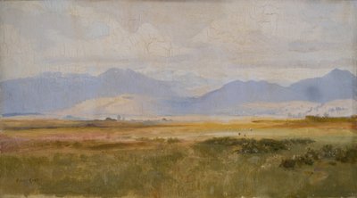 La bahía de Harlech, primavera (pintura) de Alfred East