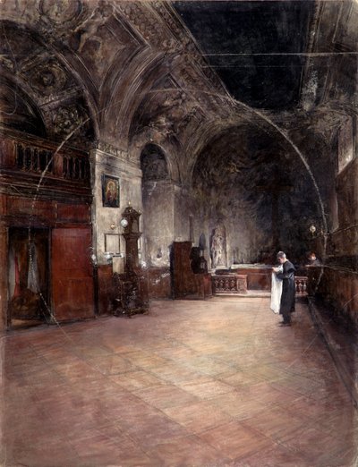 La sacristía de la Stephanskirche de Viena de Alfred Edler von Pflügl