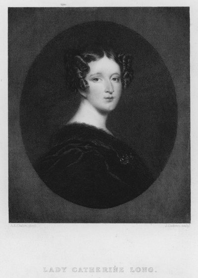 Lady Catherine Long (grabado) de Alfred Edward (after) Chalon