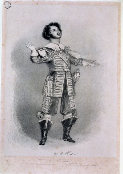 Giovanni Battista Rubini (1794-1854) como Arturo en 