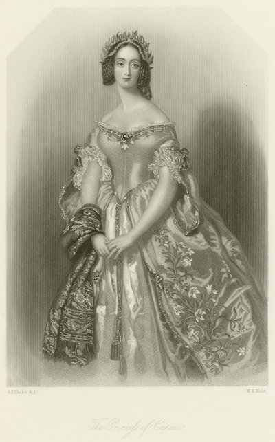 La princesa de Capua de Alfred Edward Chalon