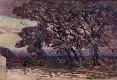 Una tarde tormentosa de Alfred East