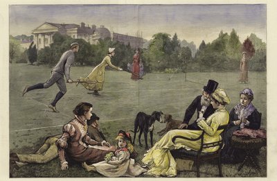 Tenis en césped de Alfred Edward Emslie