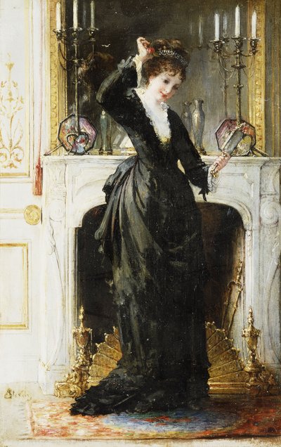 En el tocador de Alfred Emile Stevens