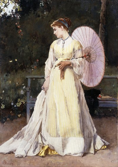 En el campo, c.1867 de Alfred Emile Stevens