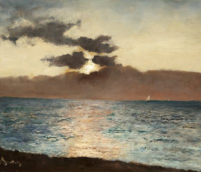 Paisaje marino, Le Tréport de Alfred Emile Stevens
