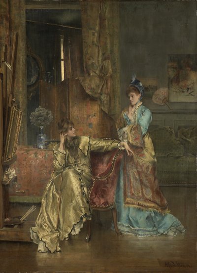 La visita de Alfred Emile Stevens