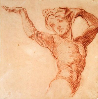 Estudio de una figura desnuda de Alfred George Stevens