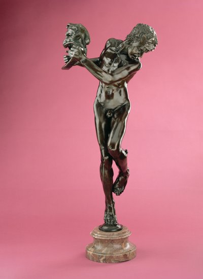 Comedia y tragedia, "Sic Vita", modelado 1891-92, fundido c.1902-05 de Alfred Gilbert