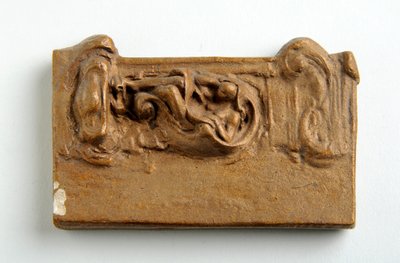 Maqueta para un panel con una figura sentada de Alfred Gilbert