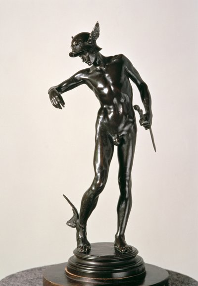 Perseo Armándose, fundido en 1910 (bronce) de Alfred Gilbert