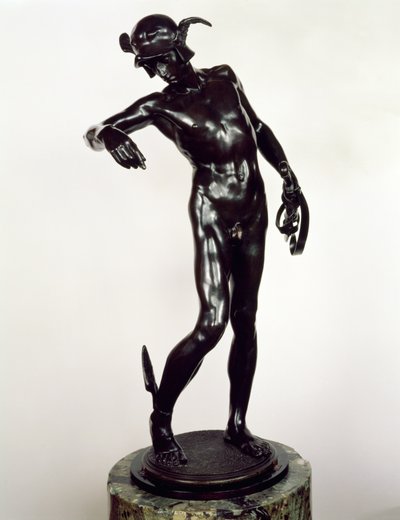 Perseo armándose, primer molde en 1881 de Alfred Gilbert