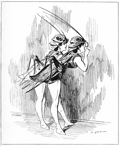 Ilustración para "El espíritu de las mujeres" de Alfred Grevin