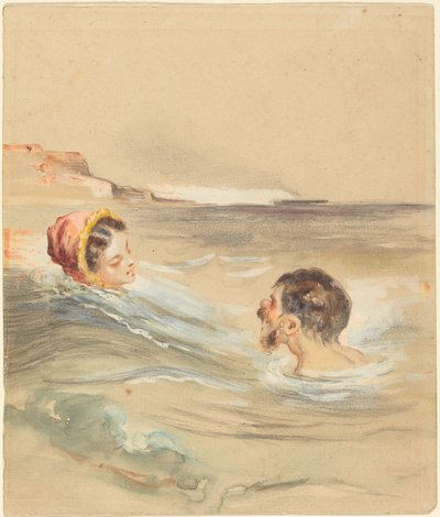 Bañistas masculinos y femeninos de Alfred Grevin