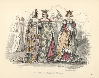 Mujeres nobles en la época del rey Juan II y Felipe el Bueno de Fr de Alfred Grevin