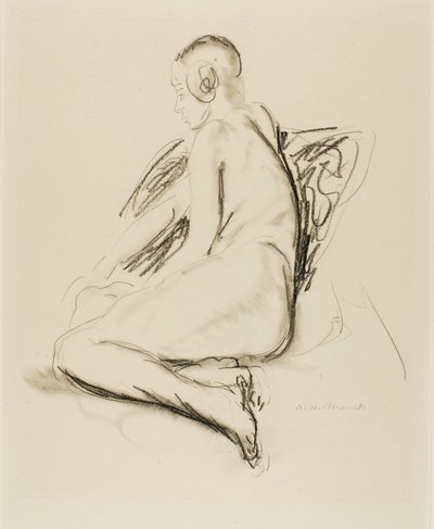 Desnudo sentado de Alfred H. Maurer