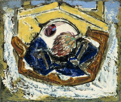 Bodegón con alcachofa, II de Alfred H. Maurer