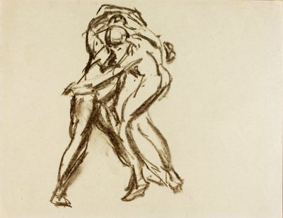 Dos figuras en acción de Alfred H. Maurer