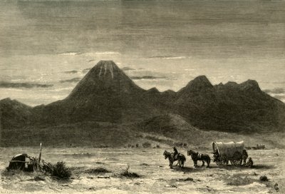 Lassens Butte, Valle de Sacramento, 1872 de Alfred Harral