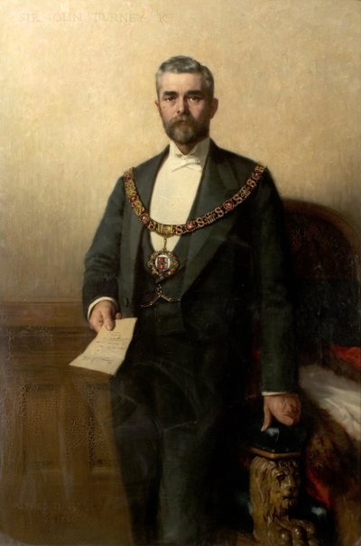Concejal Sir John Turbey, Kt, 1889 de Alfred Hartley