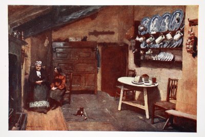 Una vieja cocina de posada, Coniston, de una cartera de impresiones de las acuarelas originales, c.1920 de Alfred Heaton Cooper