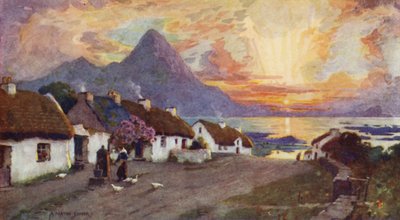 Croag Patrick y Clew Bay, Westport, Condado de Galway de Alfred Heaton Cooper